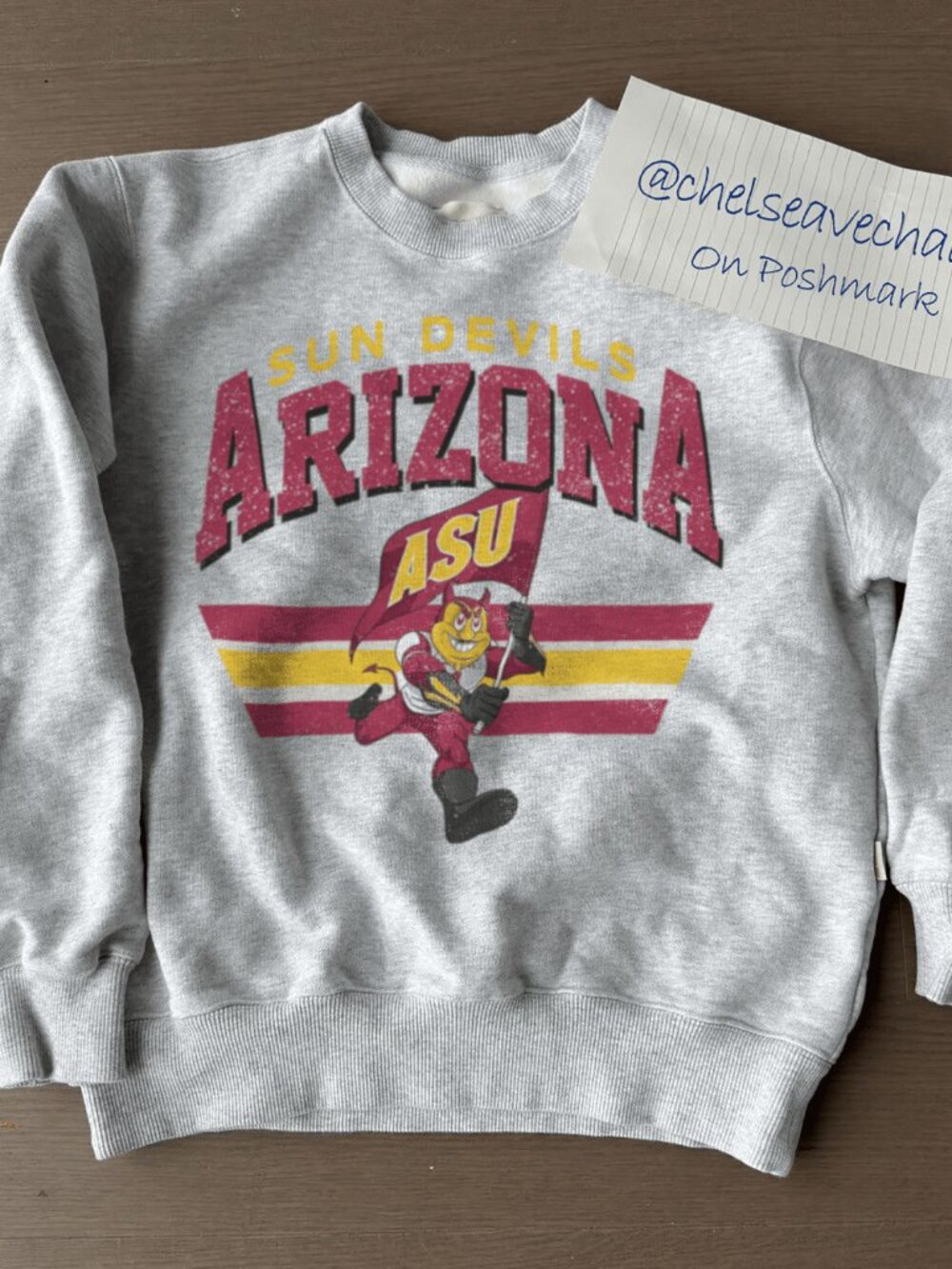 Vintage Arizona State Sun Devils Football Sweatshirt, Arizona State University